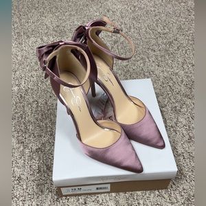Jessica Simpson Mauve Taupe Purple High Heels